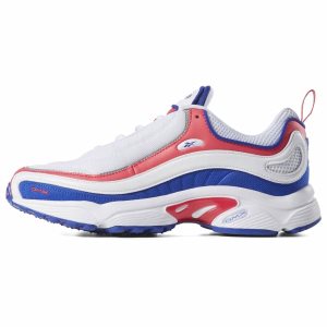 Reebok Daytona DMX Turnschuhe Damen - Weiß/Blau/Rosa/Silber - DE 906-LWS